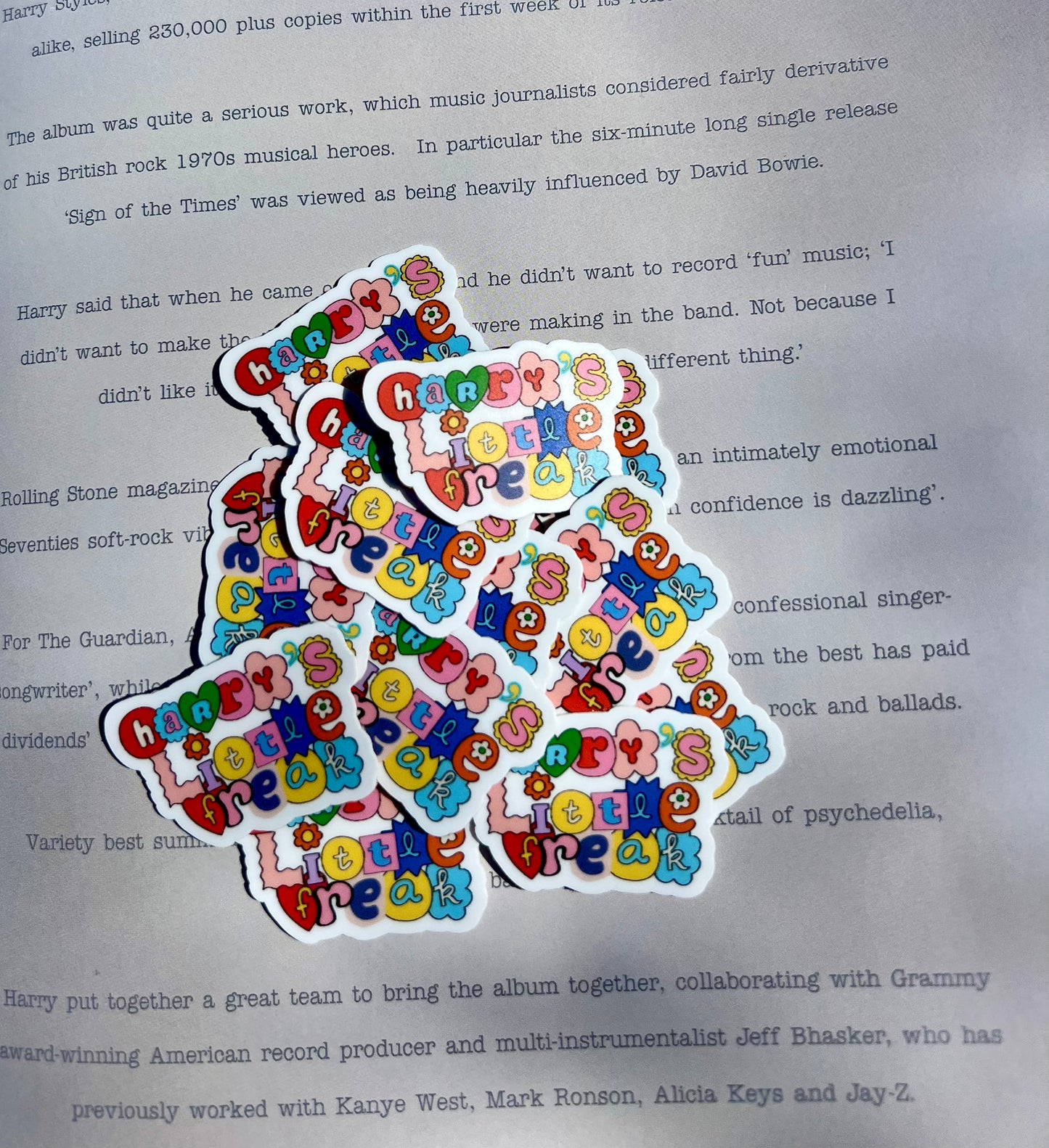Harry's Little Freak Sticker