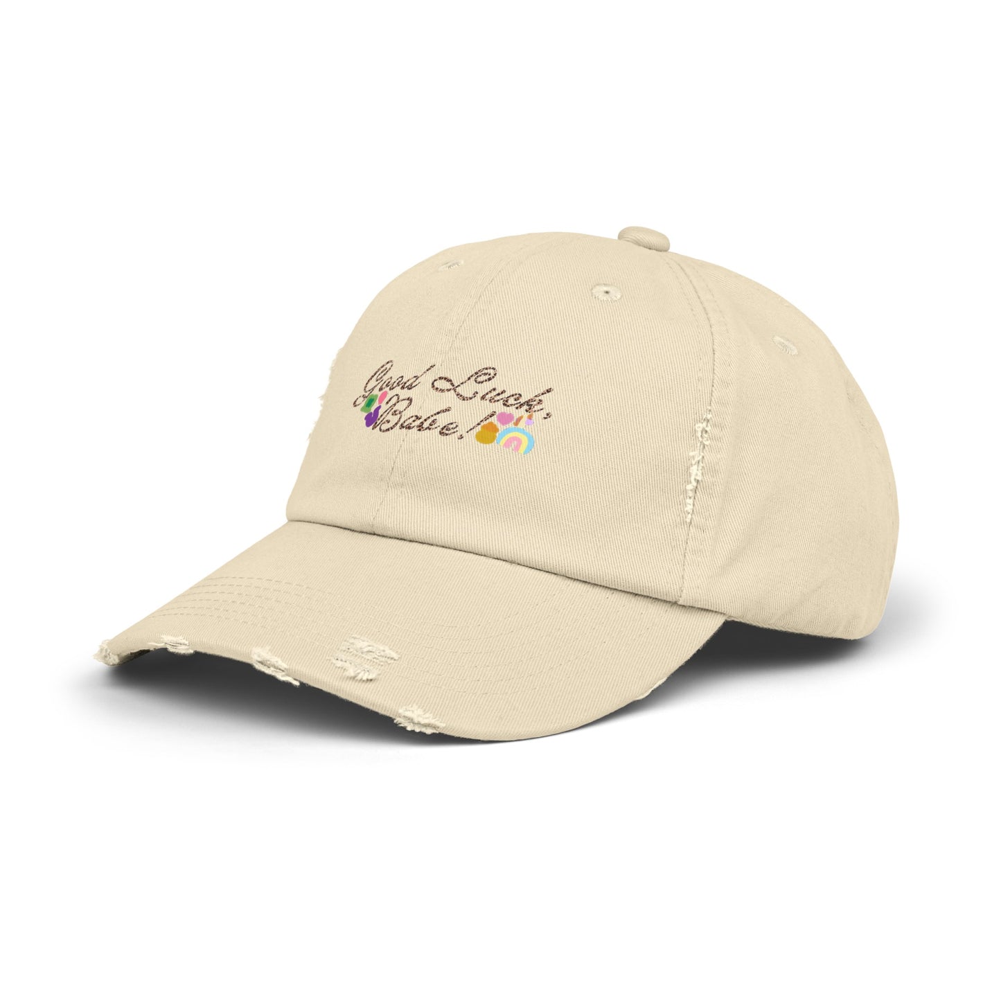 Good Luck Babe Distressed Hat