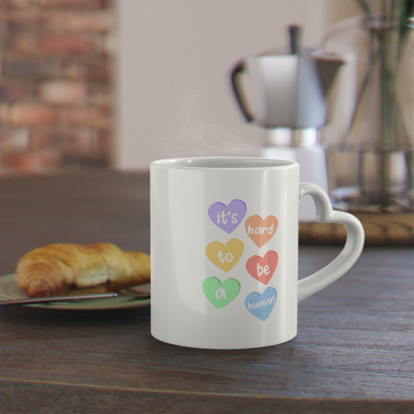 Hard to be a Human Heart Mug