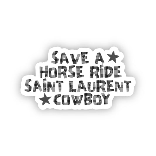 Save a Horse Sticker