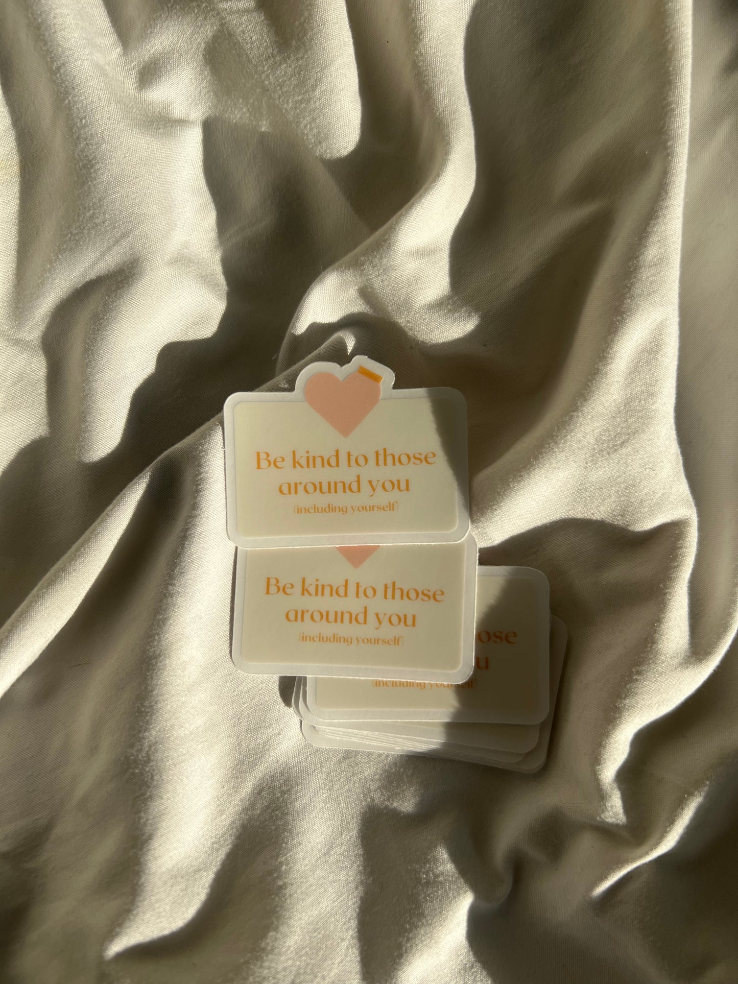 Be Kind to Yourself Sticker - clear