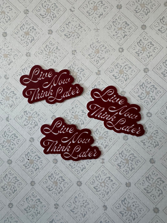Think Later Sticker
