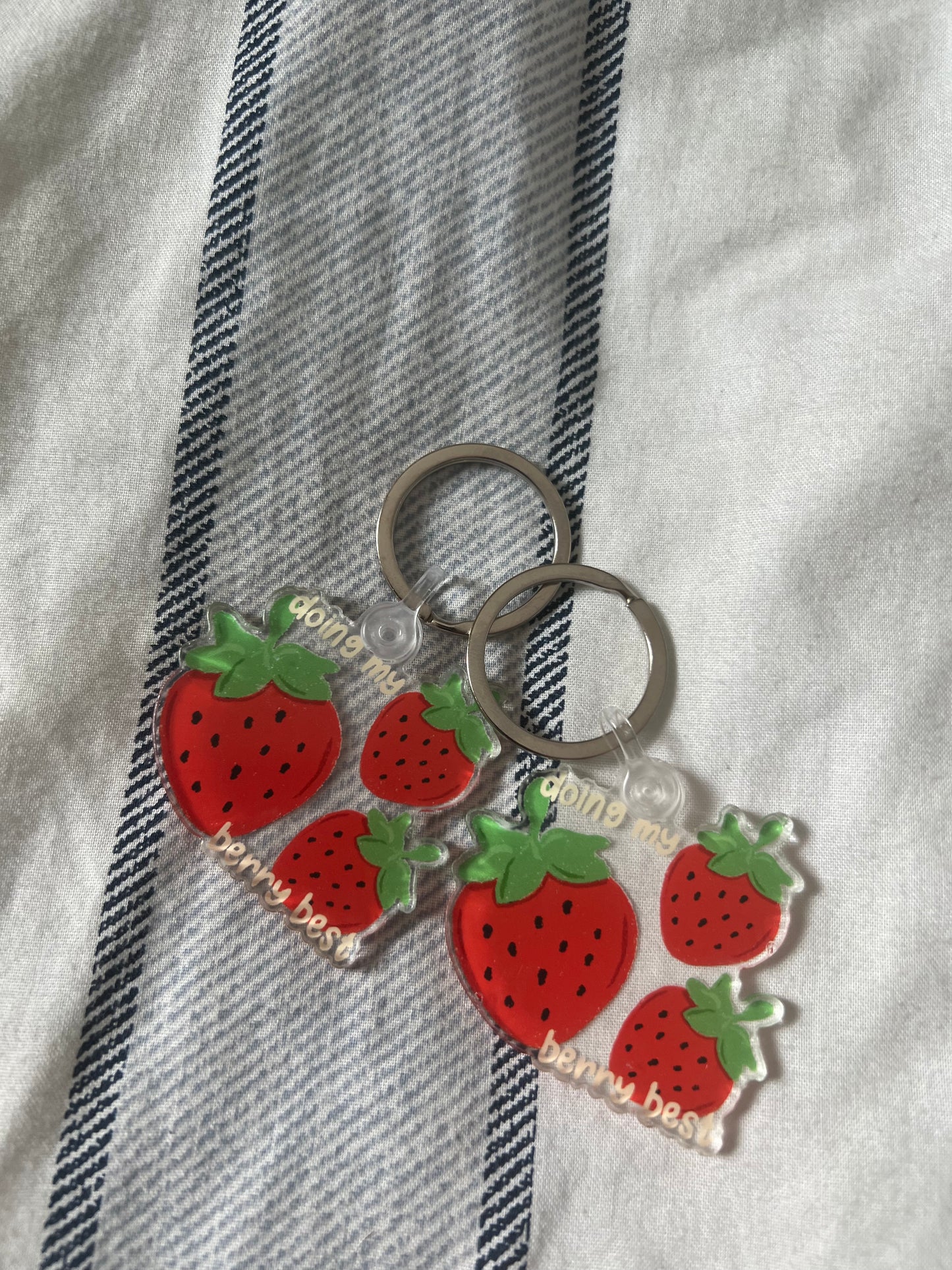 Doing my Berry Best Keychain