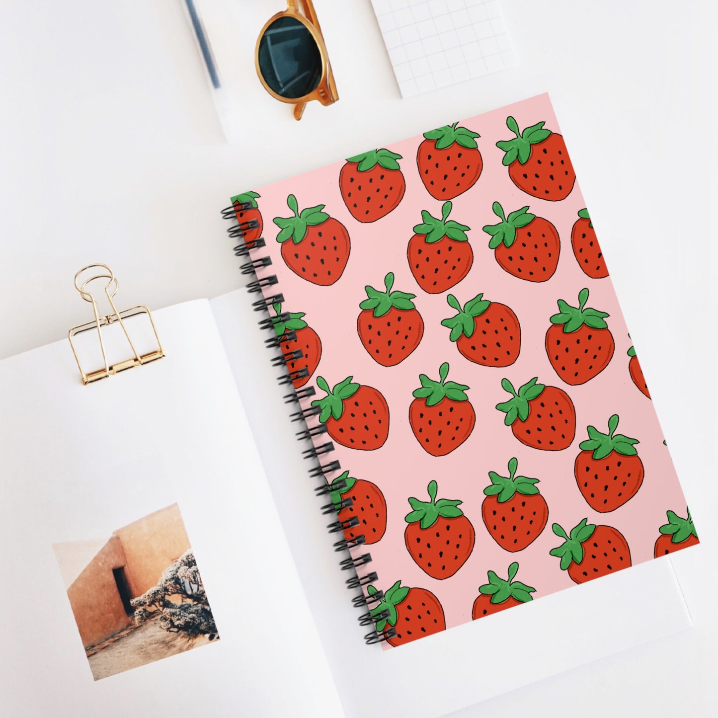 Strawberry Spiral Notebook